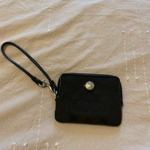 Black Coach Wristlet
